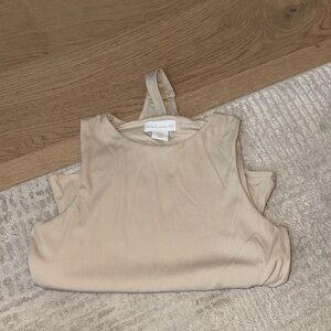 House Of Harlow Women's Beige Tank Top Body Suit